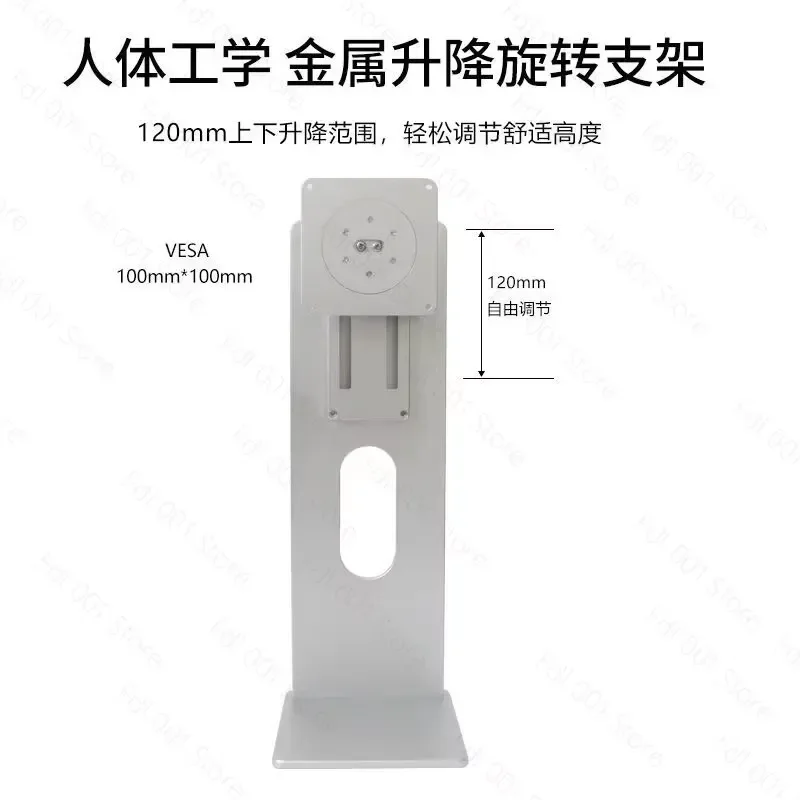 for XDR Style CNC Aluminum Monitor Riser VESA 100x100 Height Adjustable Swivel Mount Stand