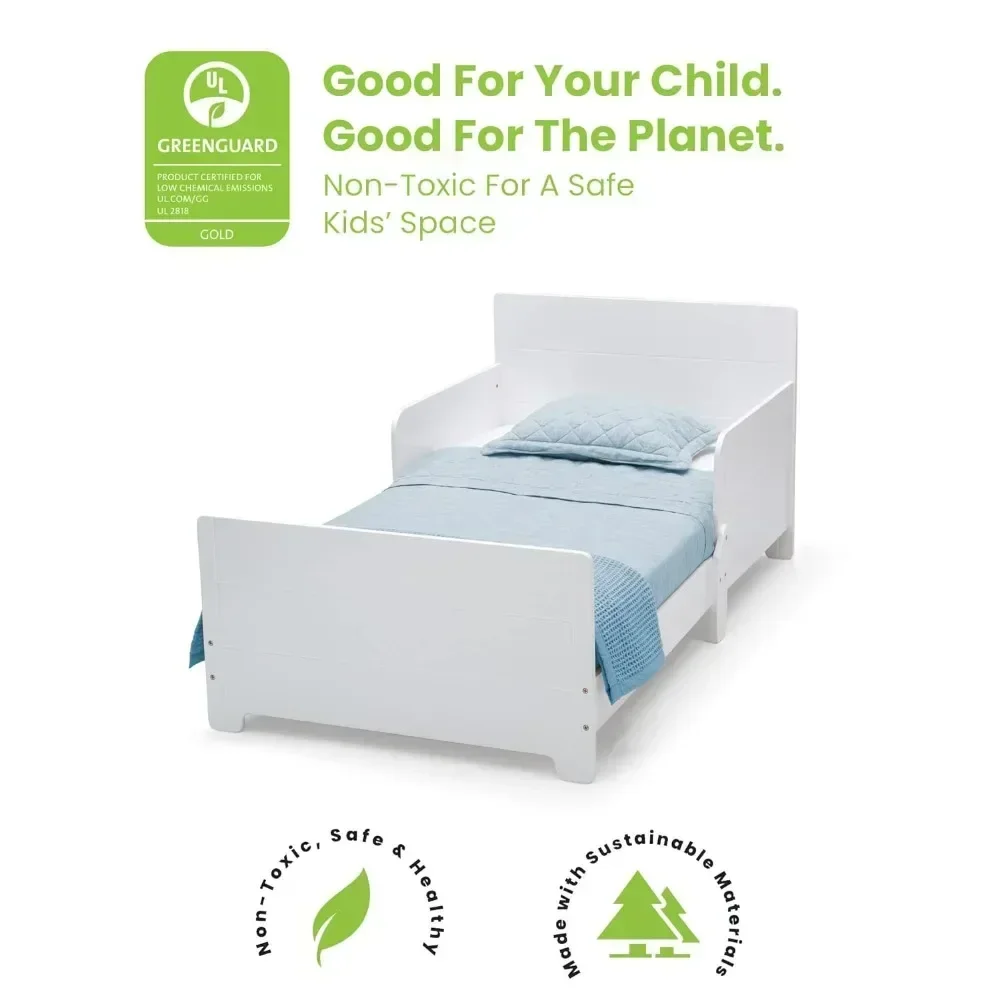 Cama infantil MySize para niños - Certificado Greenguard Gold, Bianca White