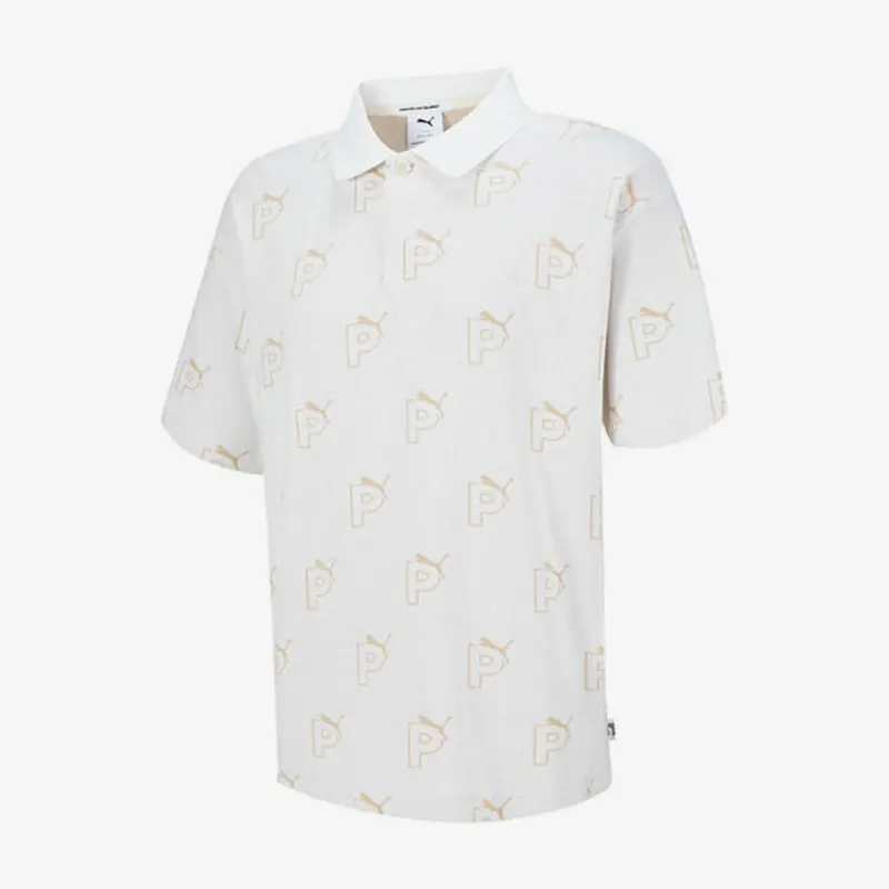 

Puma, оригинальная летняя дышащая повседневная мужская спортивная футболка с короткими рукавами и лацканами 2023, 539664-02