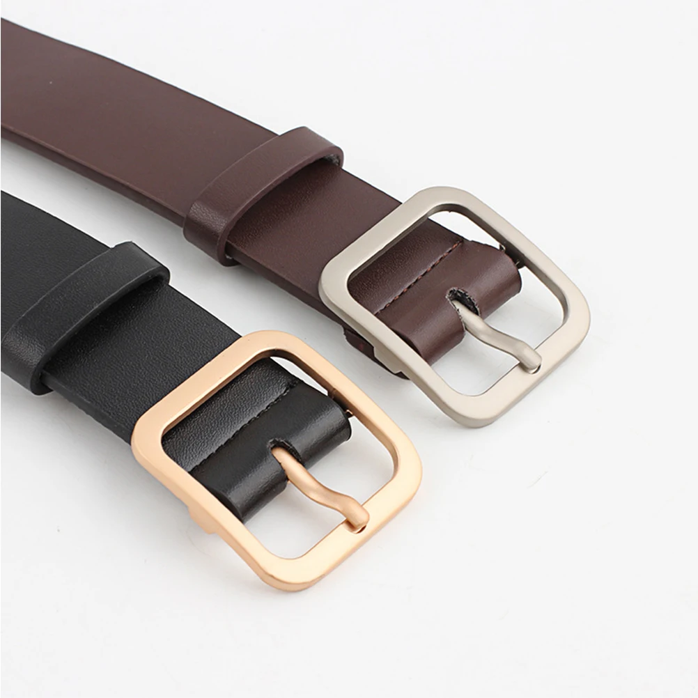 

Square Buckle Women Belt Adjustable Casual Premium Material Durable Stylish Fashion Student Corset Modern Look Gift