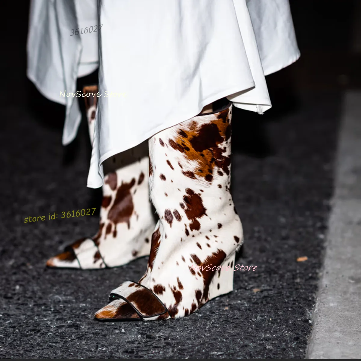 

Длинные сапоги до середины икры на танкетке с острым носком, разноцветные пикантные женские весенние модные короткие ботильоны с перекрестным ремнем и пряжкой, резиновая подошва