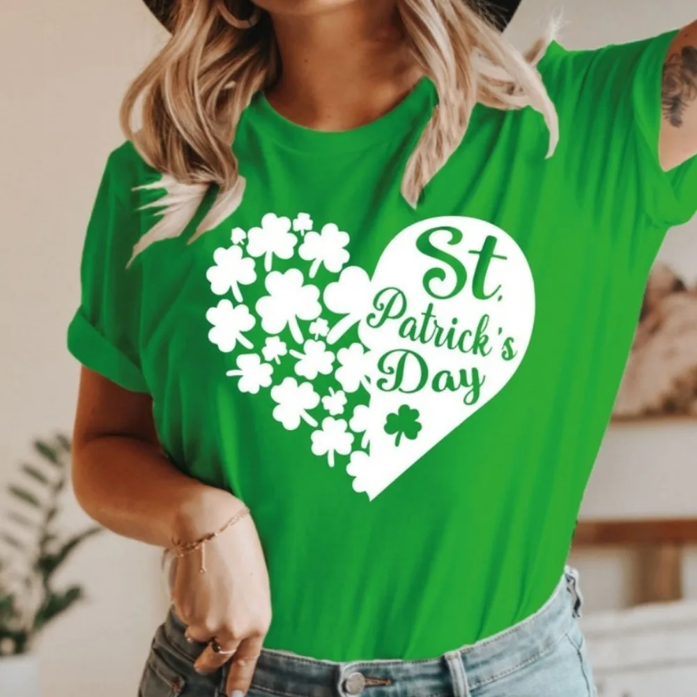 Irish Shirt St. Patrick's Day Shirt St. Patrick's Day T-Shirt for Women St. Patrick's Shirt Luck of The Irish Oversized Harajuku