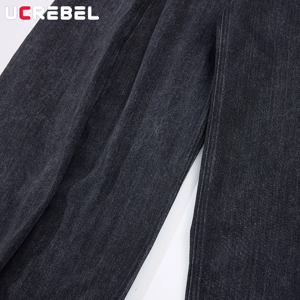 Jeans a banana pieghettati effetto lavato Tasca da uomo Retro Streetwear Pantaloni larghi in denim a gamba larga da uomo