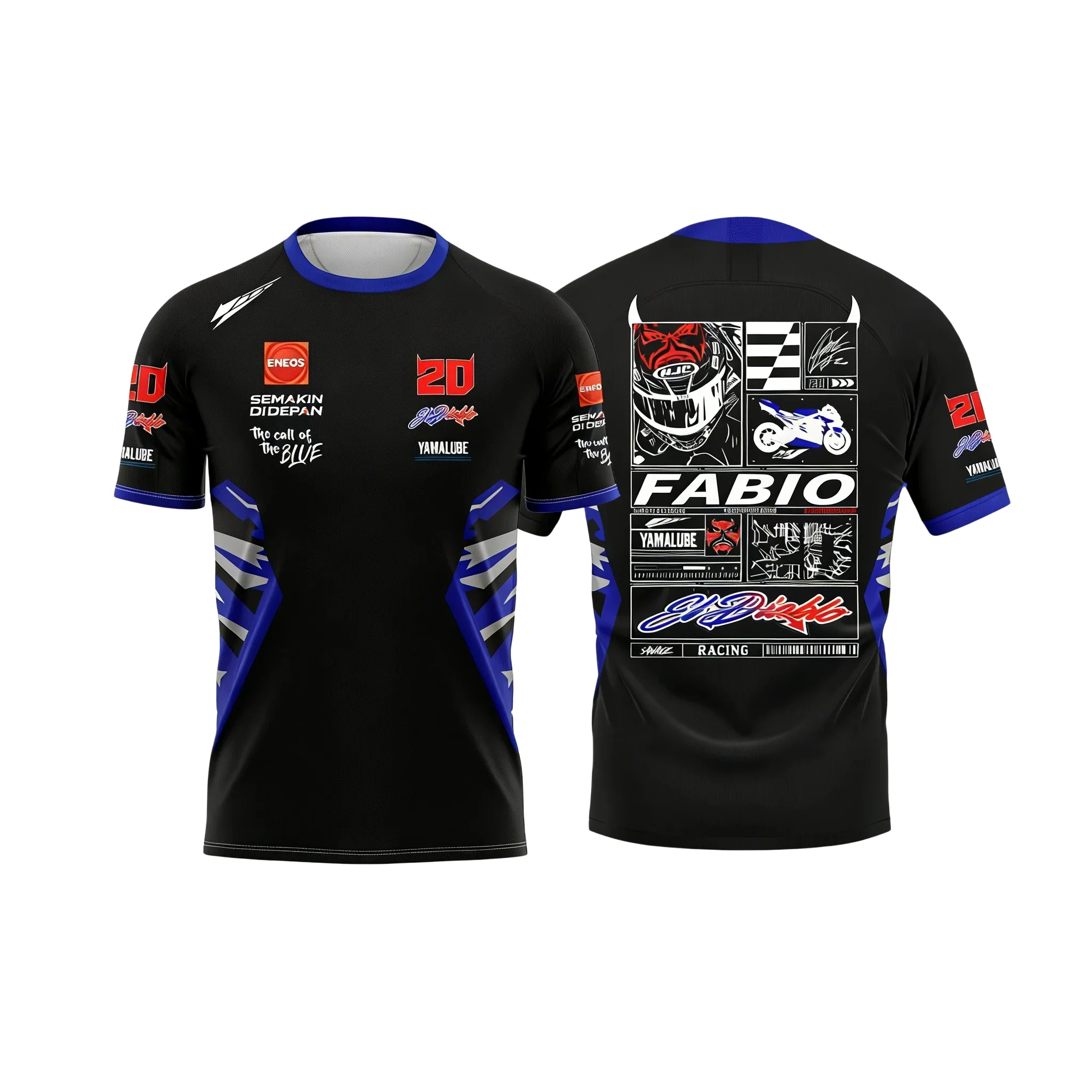 New 2027-2026 Motorcycle Race No 20 Driver Fan 3d Printed Pattern T Shirt Men Four Season Leisure Outdoor Sports Short Sleeves