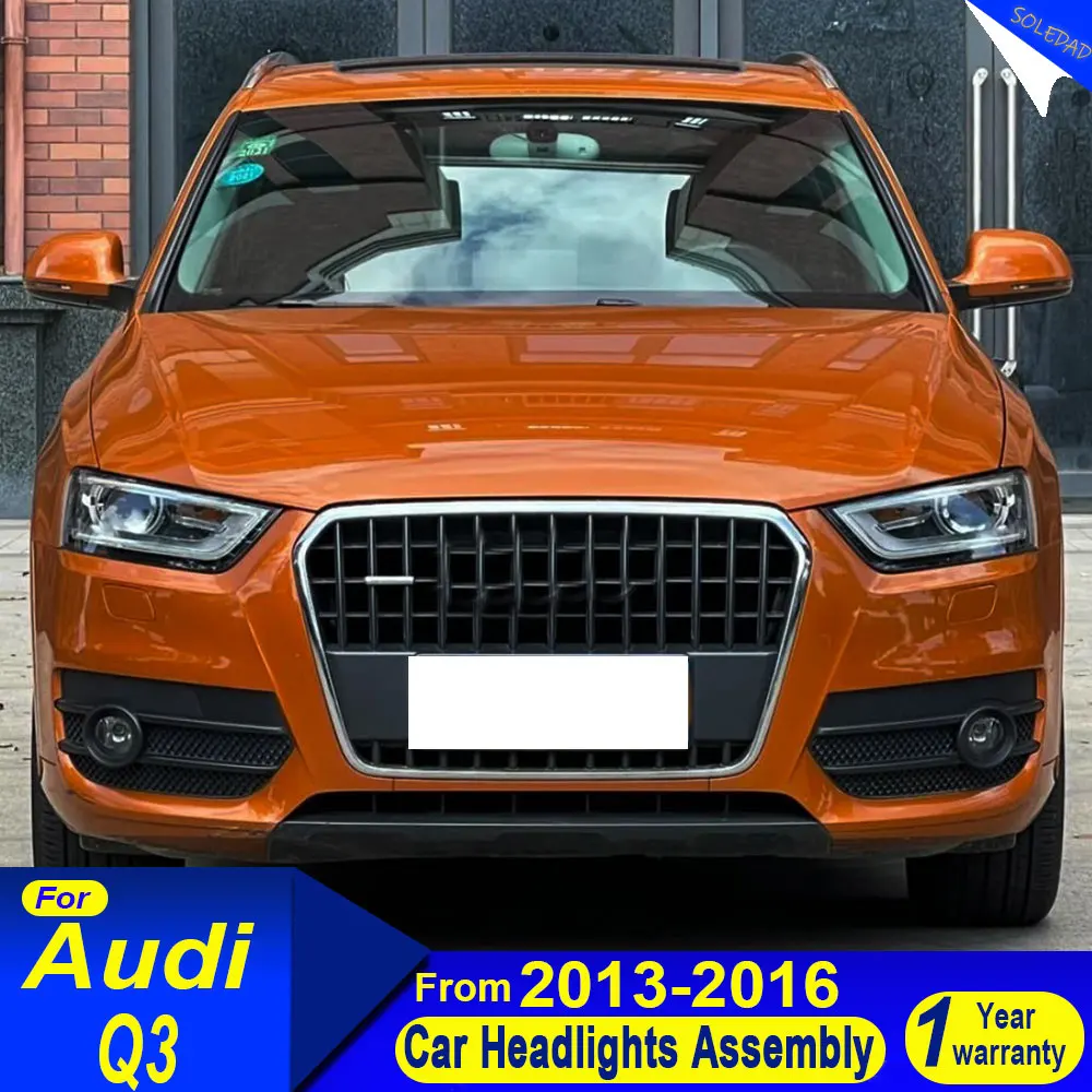 

Car Full LED Head Lamp for Audi Q3 LED Headlight 2012-2015 Headlights Q3 DRL Turn Signal High Beam Angel Eye Projector Lens