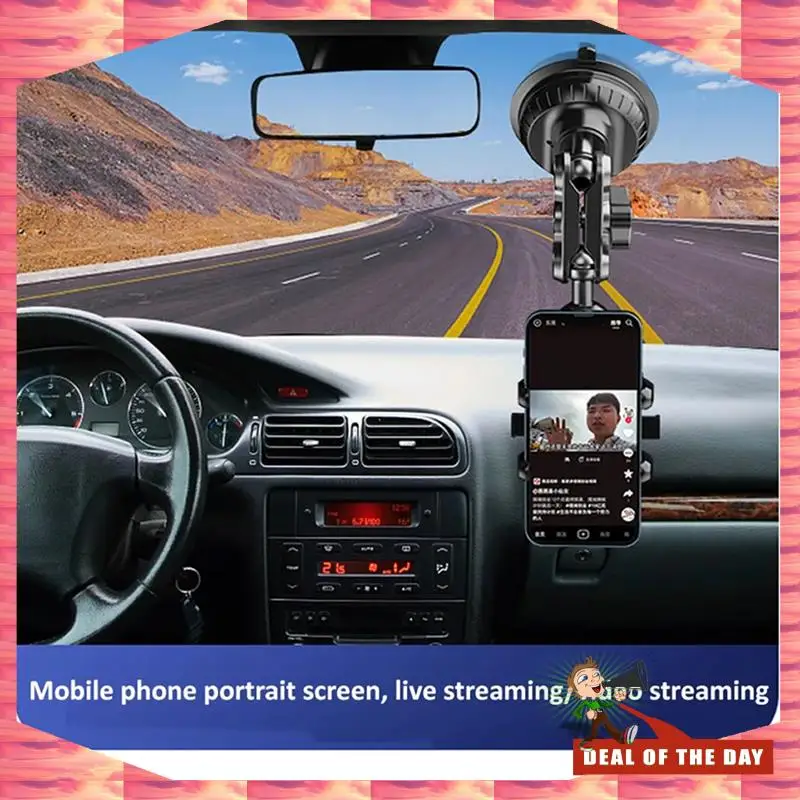 24-Hour Delivery Car Mobile Phone Bracket Selfie Fixed Universal Outdoor Travel Self-Driving Sucker Bracket For Car Window Winds