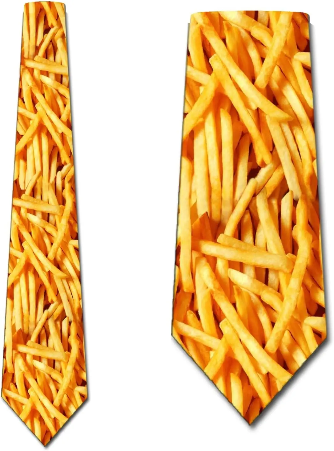 French Fry Ties Mens Fries Necktie Food Tie Snack Food Lovers One Size Shirt Accessories