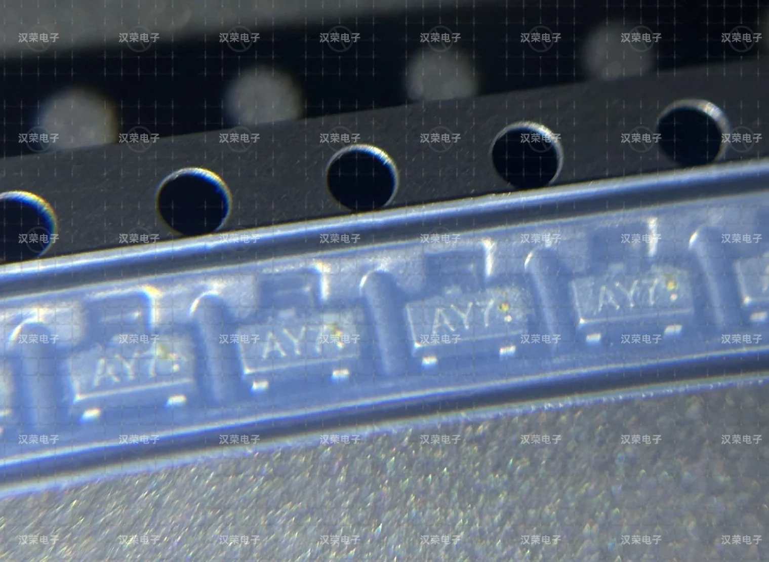Newly designed chip transistor  2SC3392-7-TB-E  silk screen AY7 , SOT-23 package , 2SC3392-7  NPN  50V 800MA