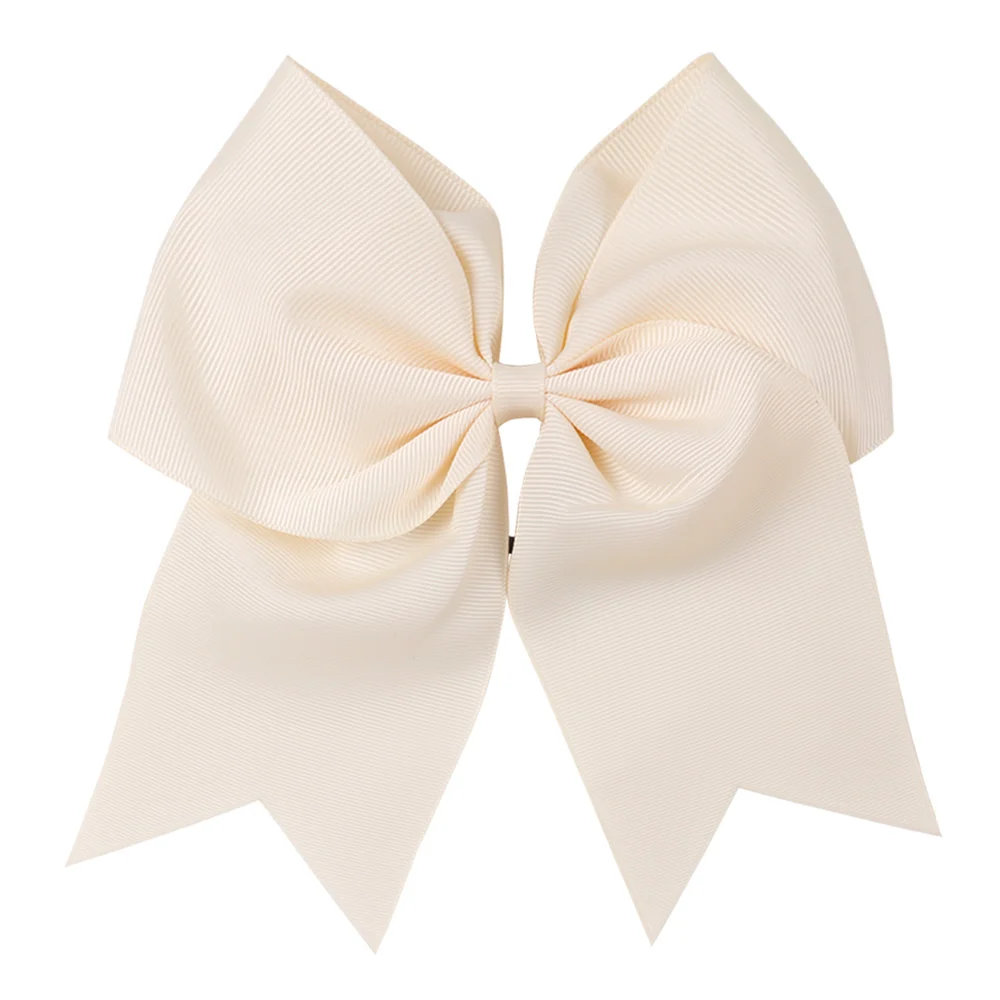 New Large Bows Hair Rope For Girls Solid Polyester Hair Ties Elastic Rubber Children Boutique Bands Kids Hair Accessories Gift