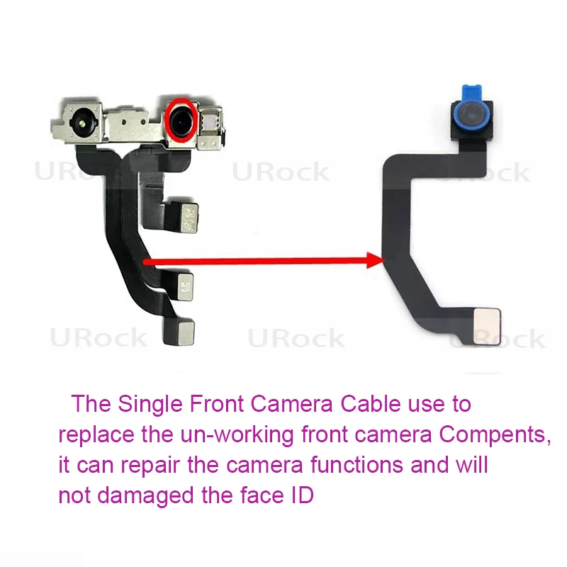 1 set Original Small Front Camera For iPhone X XR XS Xs Max Proximity Sensor Face Front Camera Flex Cable Phone Repair