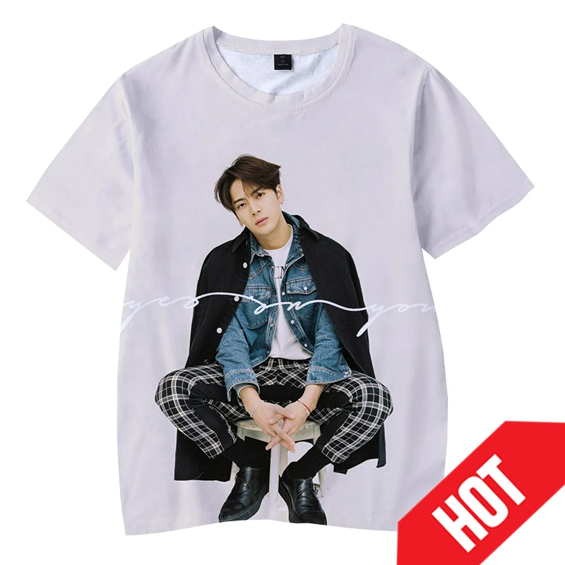 Mais novo jackson wang impressão 3d camiseta unisex crianças manga curta casual moletom masculino feminino moda oversize camiseta