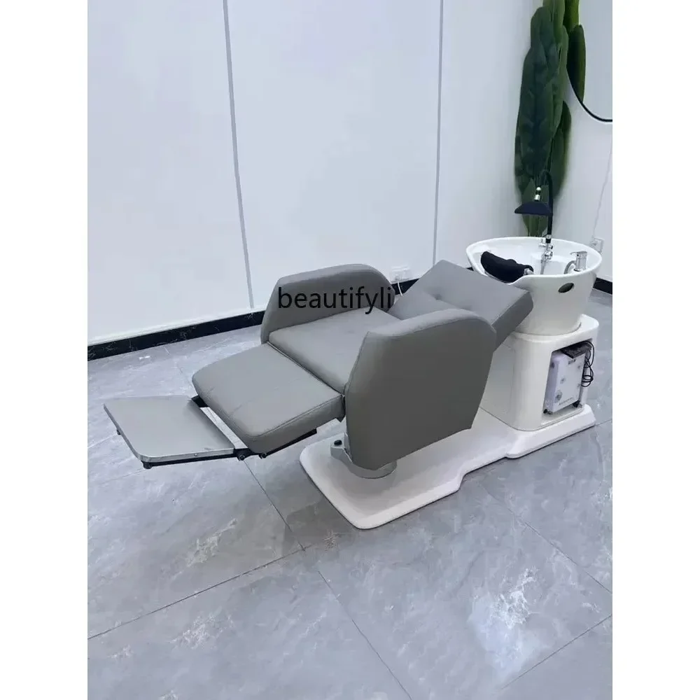 

lx29Intelligent High-End Electric Flushing Bed Automatic Shampoo Chair Multi-Function Rotating Hair Care Chair