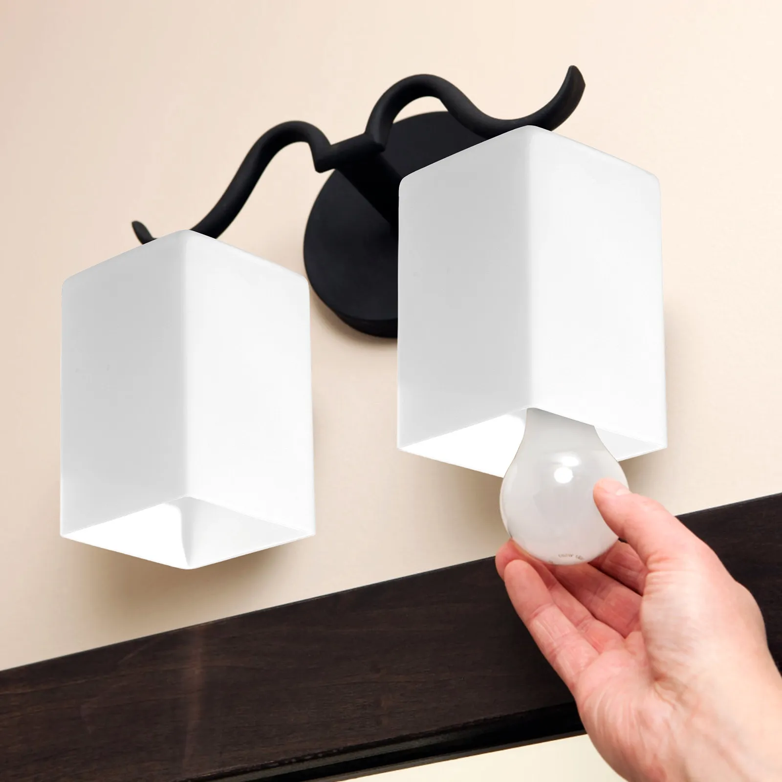 

Glass Lamp Shade Square Replacement Light Cover for Table Lamps Wall Lights Hanging Fixtures Soft Diffused Light Home Decor