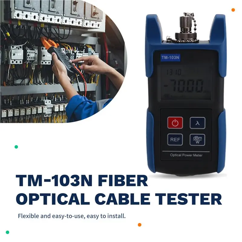 ABLK TM-103N OPM مقياس الطاقة الضوئية للألياف FC SC موصل اختبار كابل الألياف الضوئية #2