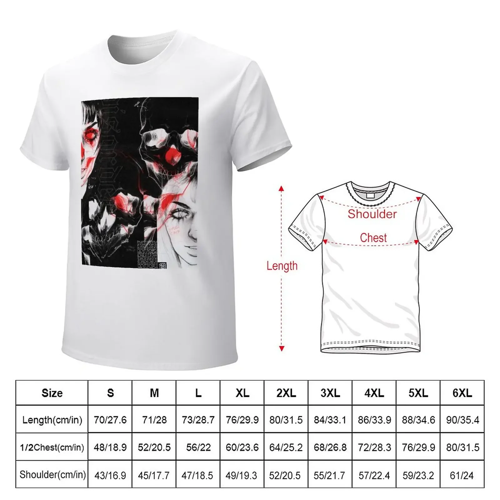 Disorder T-Shirt graphics plus size tops Aesthetic clothing anime clothes t shirts for men cotton