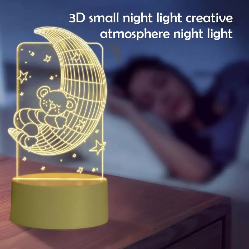 Bedroom Light Cute Aesthetic Night Light Desk Lamp Colors Changing Dimmable Bedside Night Lamp For Home Decorations