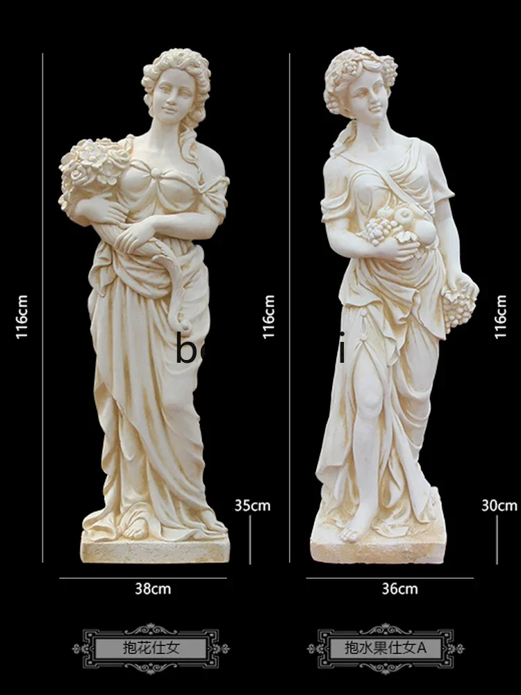 European figure statue floor ornament decoration high-end lady sculpture