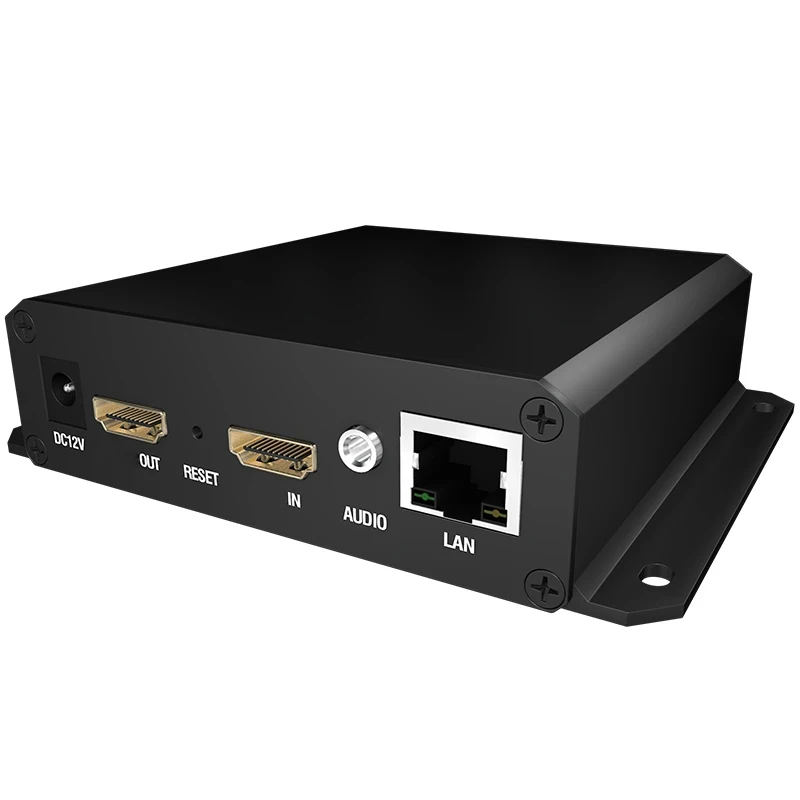 4K UHD HDMI-متوافق مع IP H.264 H.265 وسائط بث الفيديو SRT HLS RTMP UDP IPTV Encoder لـ Facebook Youtube