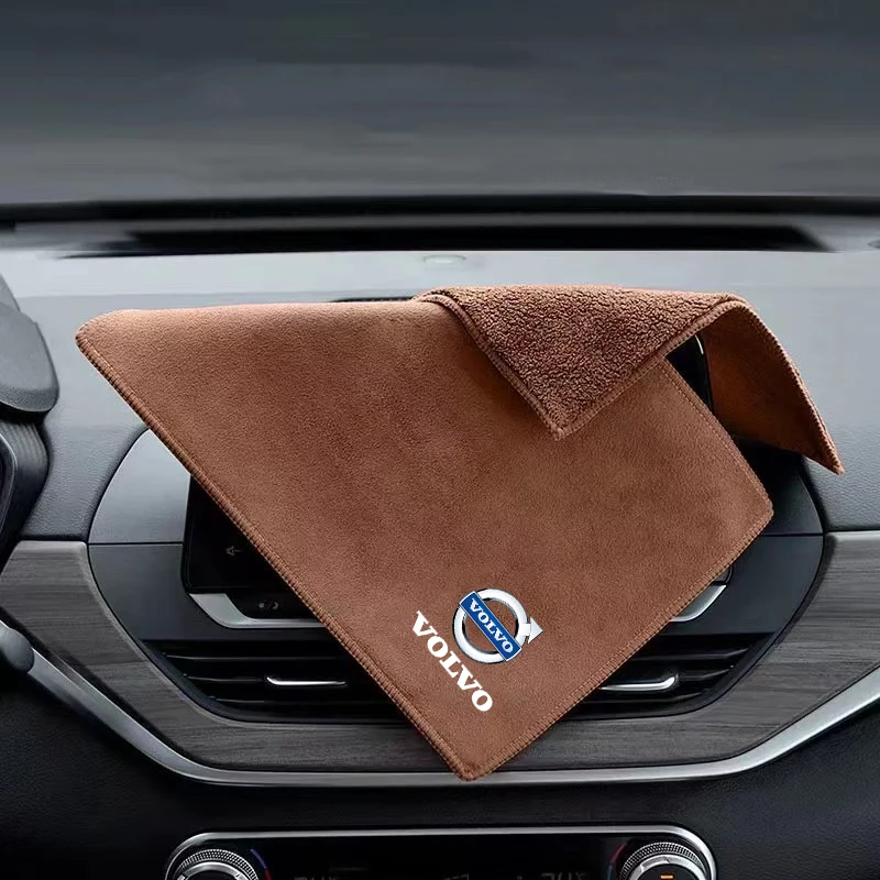 Microfiber Towel Super Absorbent Car Wash Cleaning Drying Cloth For Volvo XC90 S60 V40 XC60 S80 S40 V70 V50 S90 T6 V60 V90 XC40