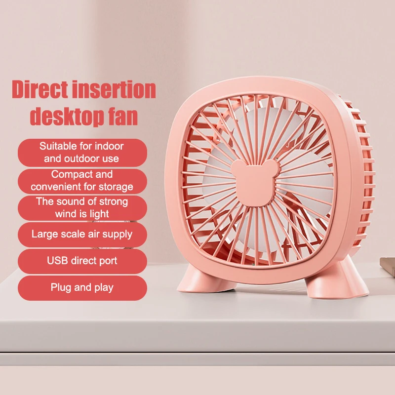 Ventilatore USB da tavolo Mini ventilatore portatile per sala da campeggio Home Office Car Ventilatori elettrici wireless ricaricabili silenziosi per esterni estivi