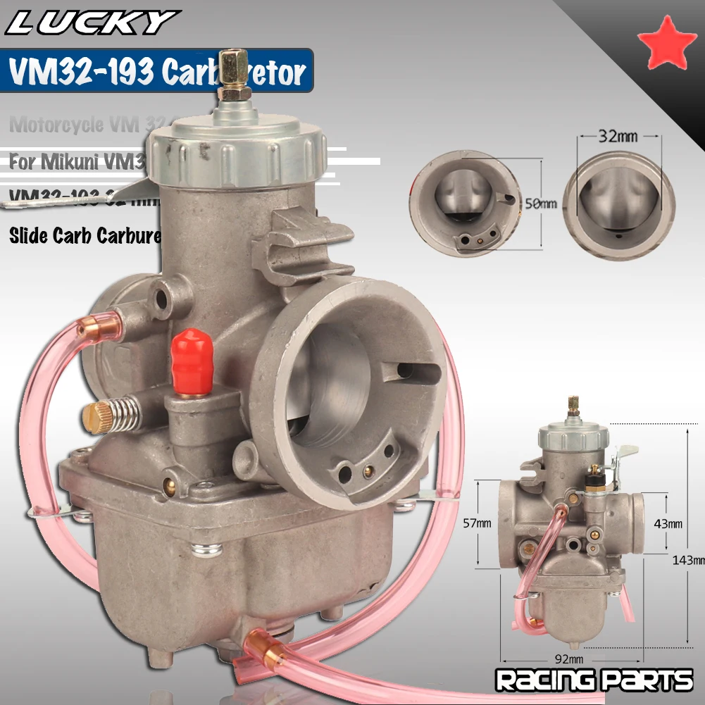 Universal Motorcycle VM 32 Carburetor For Mikuni VM32 Carb VM32-193 32 mm Round Slide Carb Carburetor Pit Bike