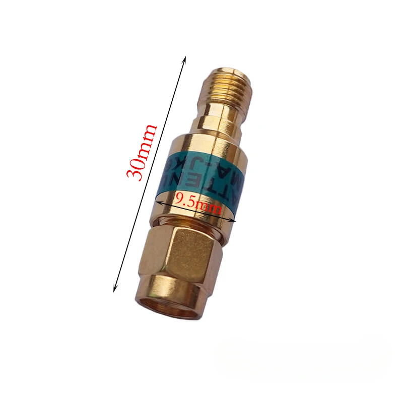 

Золотой 2W DC-6GHz SMA-JK фиксированный радиочастотный аттенюатор «папа-мама»