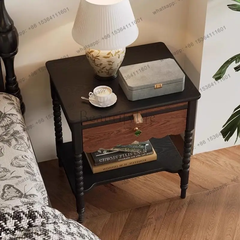 French vintage sideboard, living room sofa, American bedside, all solid wood ash wood storage cabinet