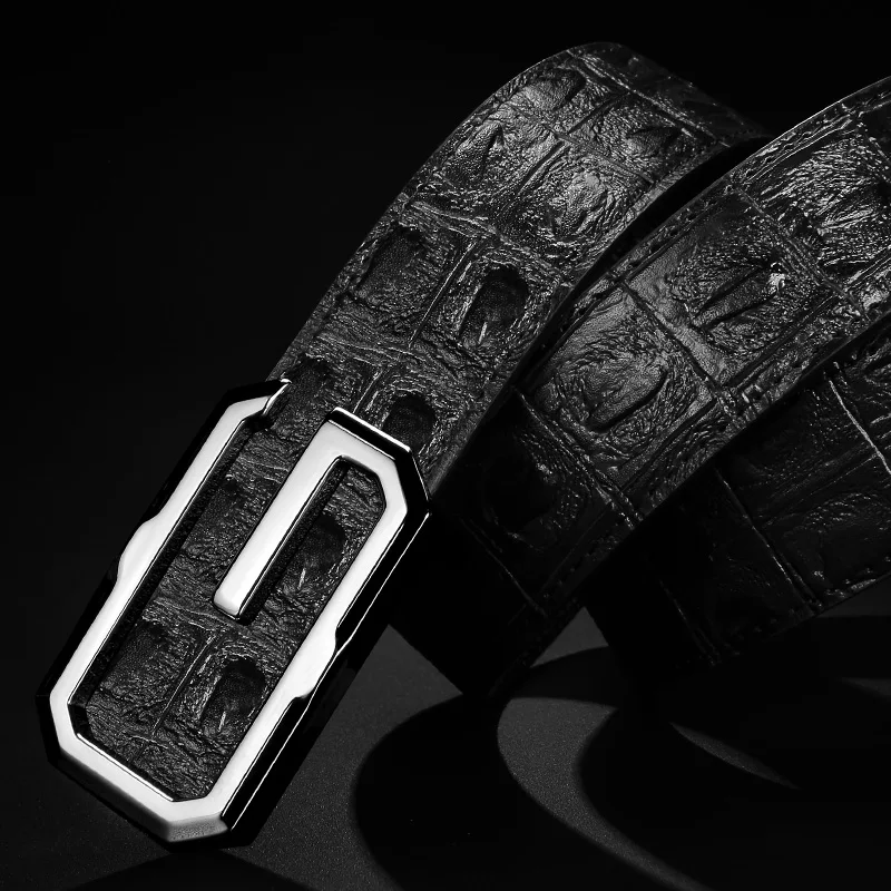 High Quality Fashion g Belt Luxury Men\'s Designer Leather Belt Classic Grey Shoulder Straps Gentleman Casual Leather Belt