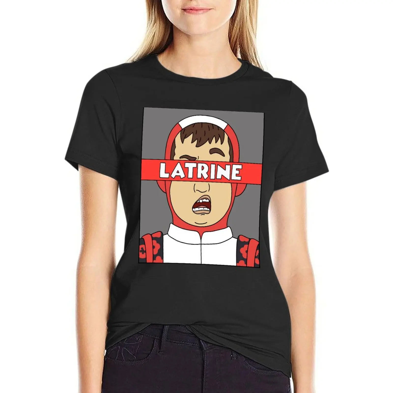 

LATRINE T-Shirt quick drying Short sleeve tee sports fans hippie clothes spring clothes Women 2024
