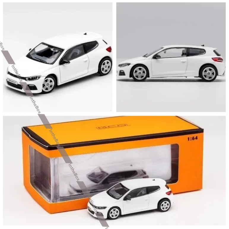 

GCD 1:64 Scirocco R White Diecast Metal Car Display Box Collection Limited Editon Hobby Toys