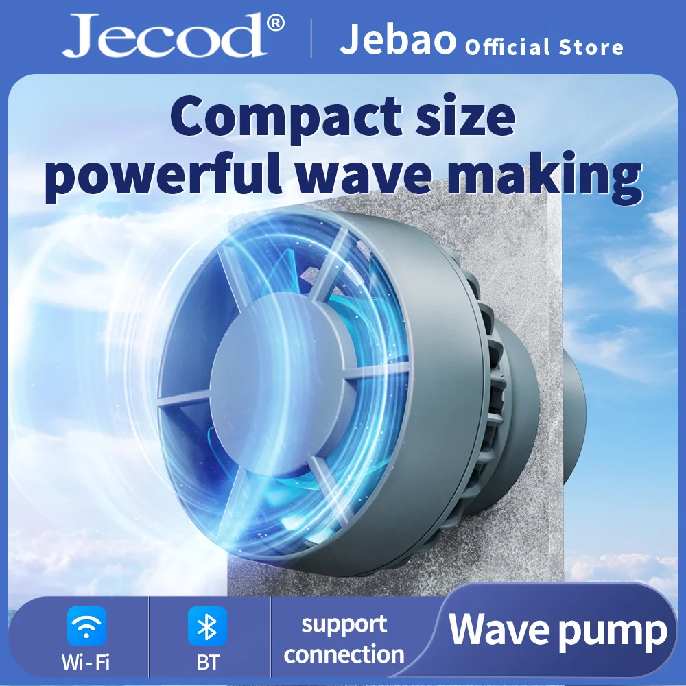 

Jebao Jecod 2024 DLW Series Bluetooth Wave Pump for Aquarium App Control DC Saltwater Fish Tank Intelligent Mute Water Pump