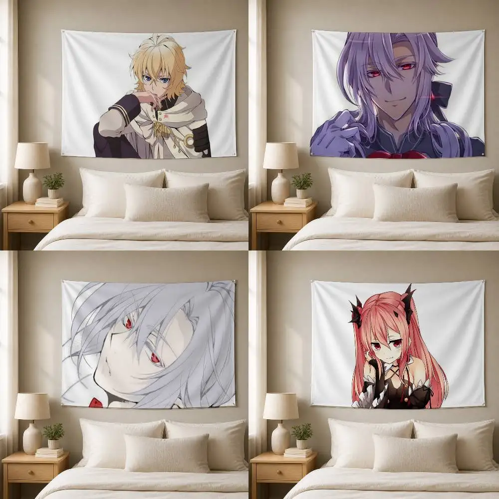 Seraph of the End  Decorative Wall Flag Banner for Home Garden Garage Indoor Outdoor Decor