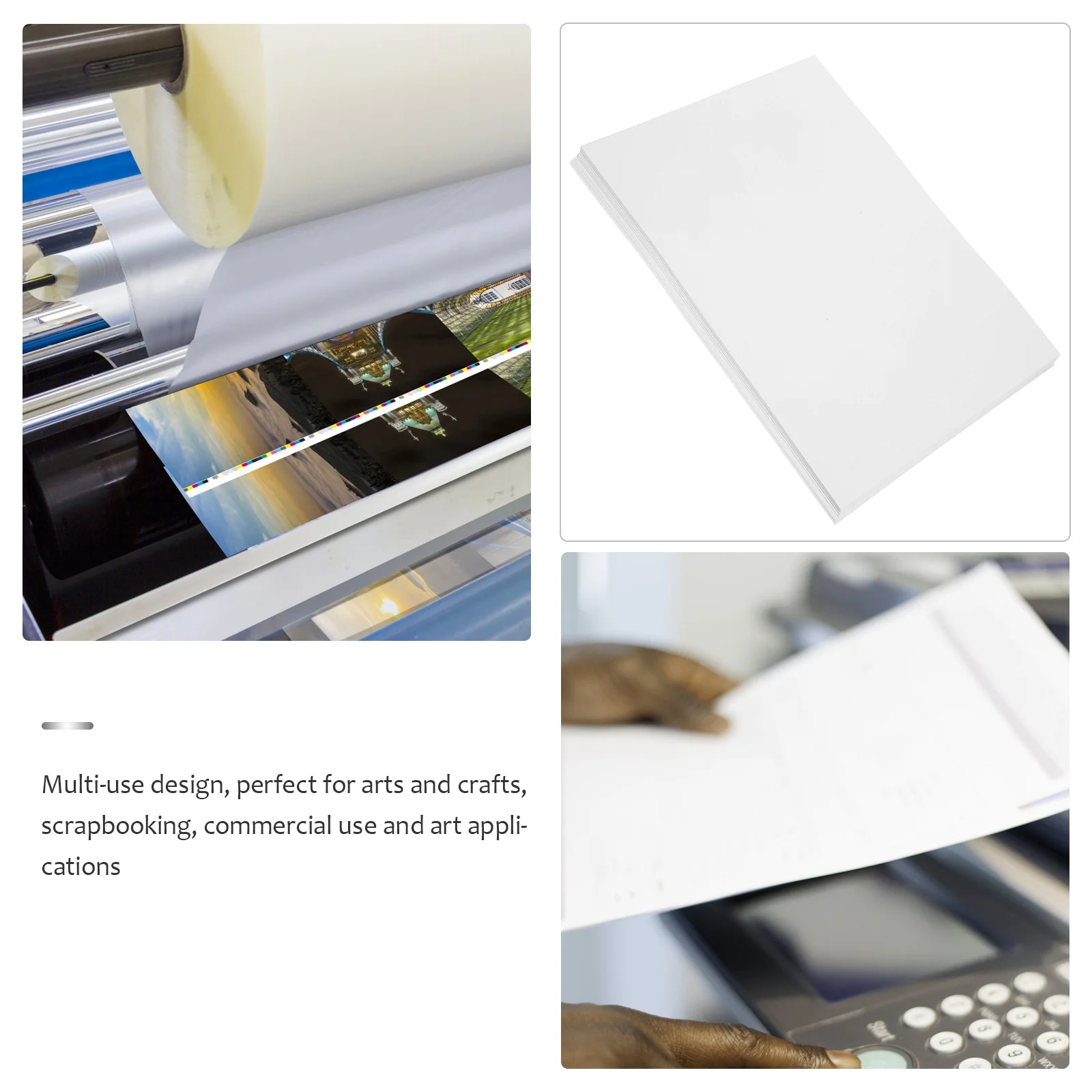 

High Glossy Photo A4 200Gsm Thick Printing Paper For Reports Crafts Scrapbooking Multi-Use Printer Paper Supplies