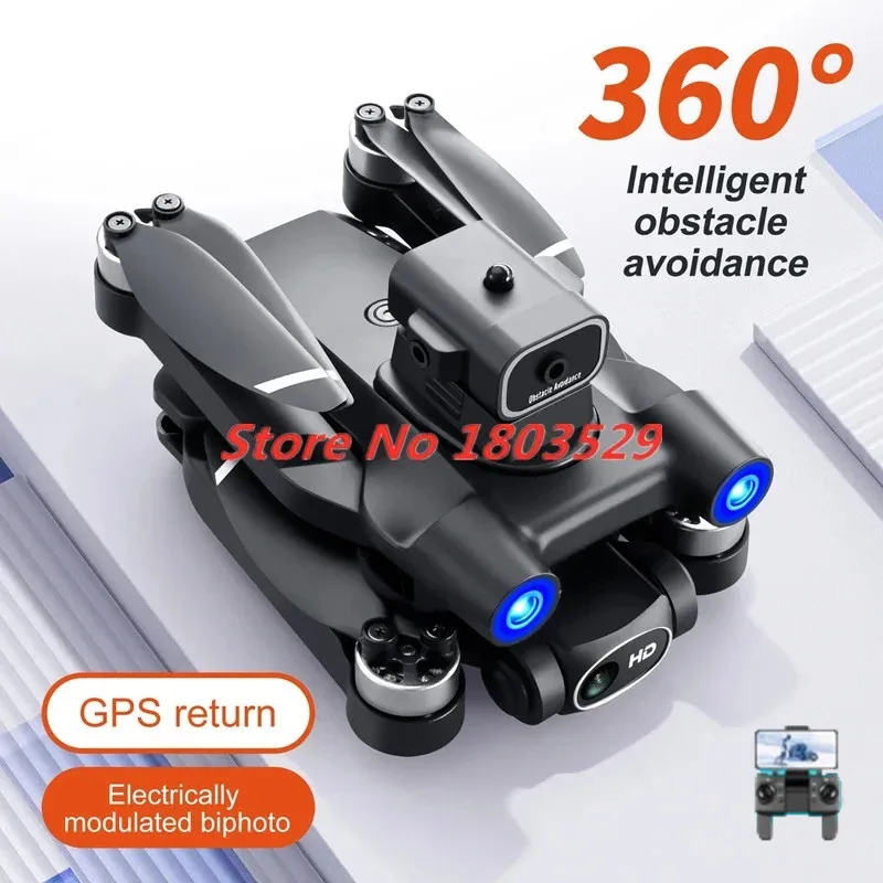 

Professional GPS Obstacle Avoidance Drone Brushless Motor 4K Dual Camera Optical Flow Localization Quadcopter Boy Kid Toy Gifts