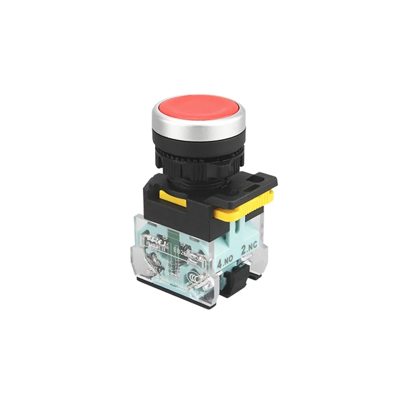 La38-11BN Push Button Switch Self-resetting/self-locking Red/Blue/Green/White/Black/Yellow Flame Retardant Enclosure