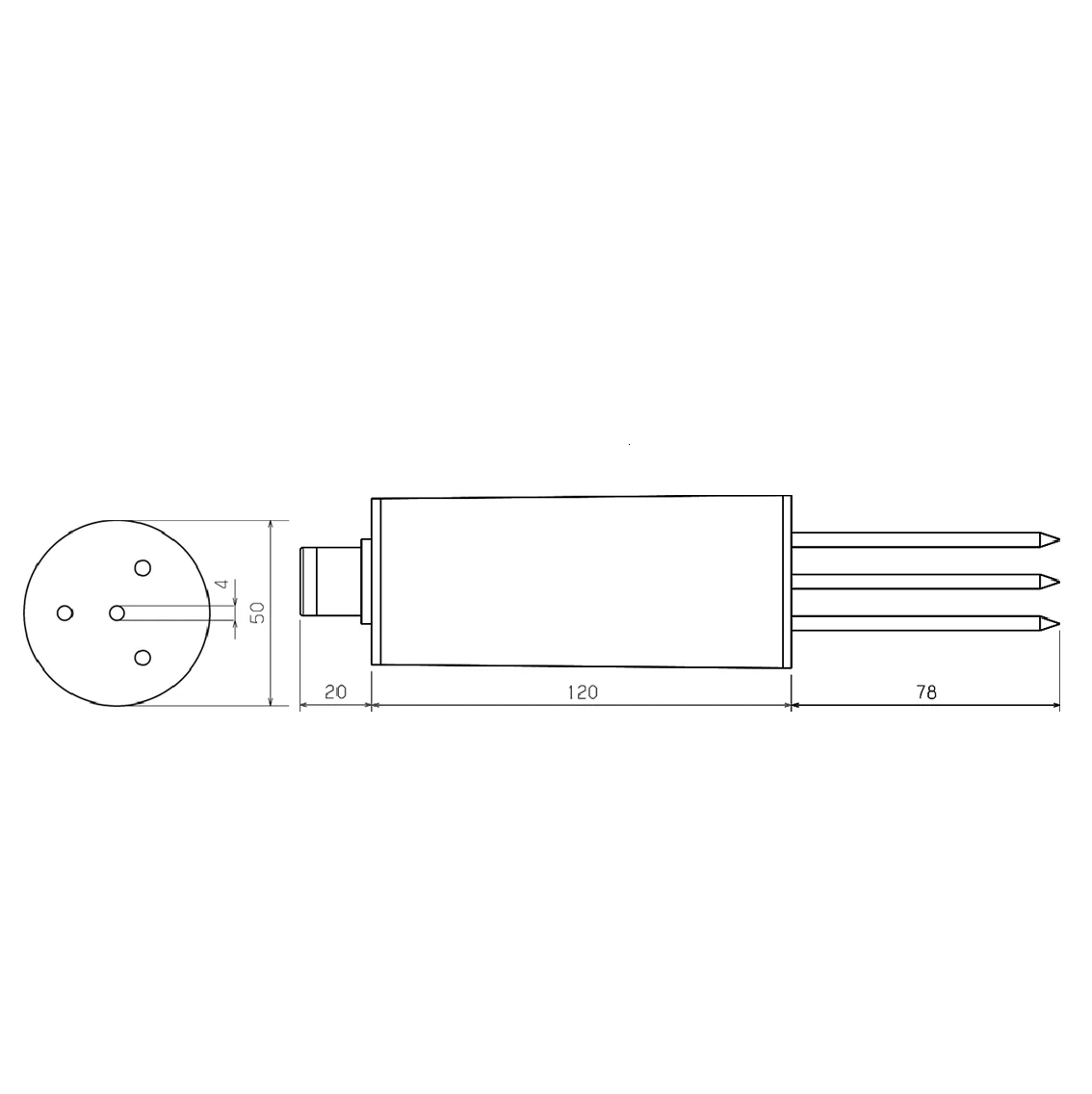 Sensor de humedad y temperatura del suelo, dispositivo Industrial CE TDR analógico Digital 4-20mA 0-2V RS485, robusto y Simple