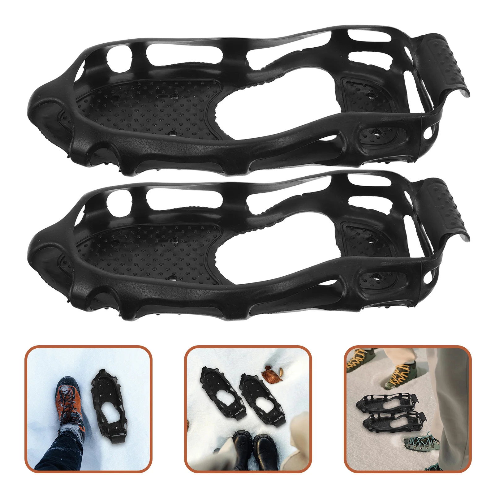 

Anti-slip Crampons Ice Walkers for Shoes Spikes Boots Hiking Mountaineering Walking Snow