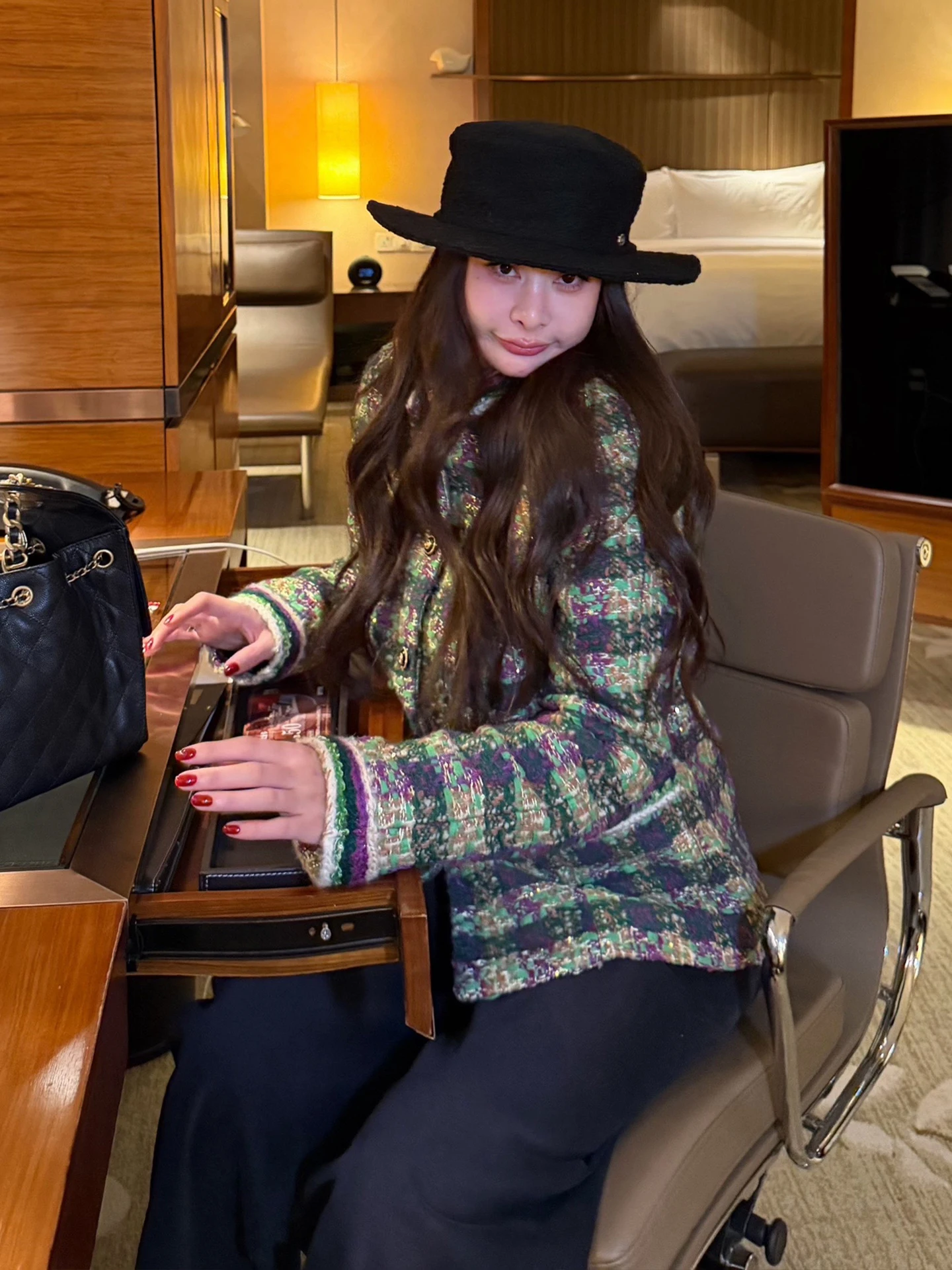 

Tingtings Winter Woolen Jaet Women's Sli Stand Collar Tweed Sle Outerwear Faionable Lady's Coat Long Sve Cotton ...