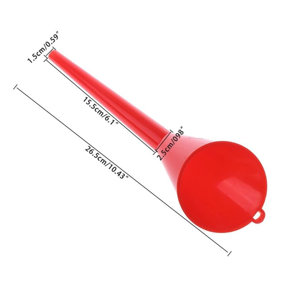 Car Long Stem Funnel Gasoline Oil Fuel Filling Tools Anti-splash Plastic Oil Funnel Motorcycle Refueling Tools Auto Accessories