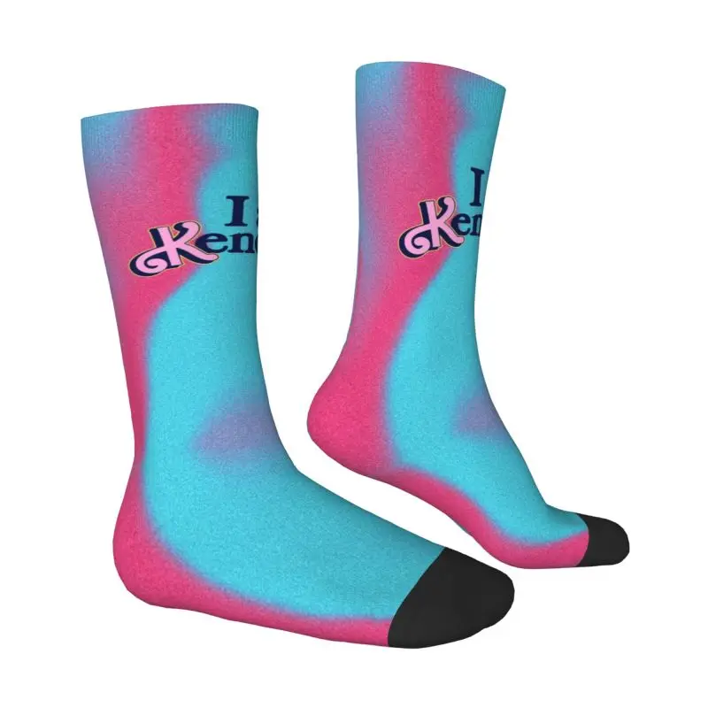 Novelty Mens I Am Kenough Ryan Gosling Dress Socks Unisex Comfortable Warm 3D Print Crew Socks