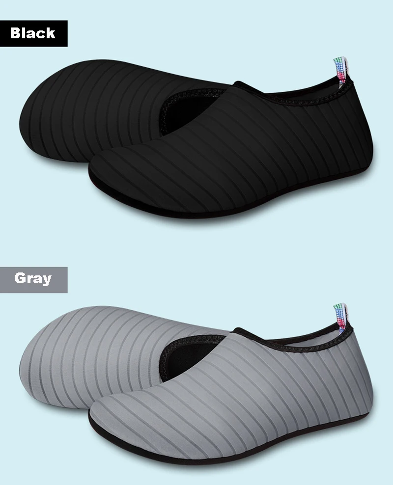Unisex Wasserschuhe für Strand, Wassersport, Tauchen, Schnorcheln, Aqua-Sneaker mit Gummisohle, Rutschfest und Schnittresistent, für Fluss-Trekking – Detail 10