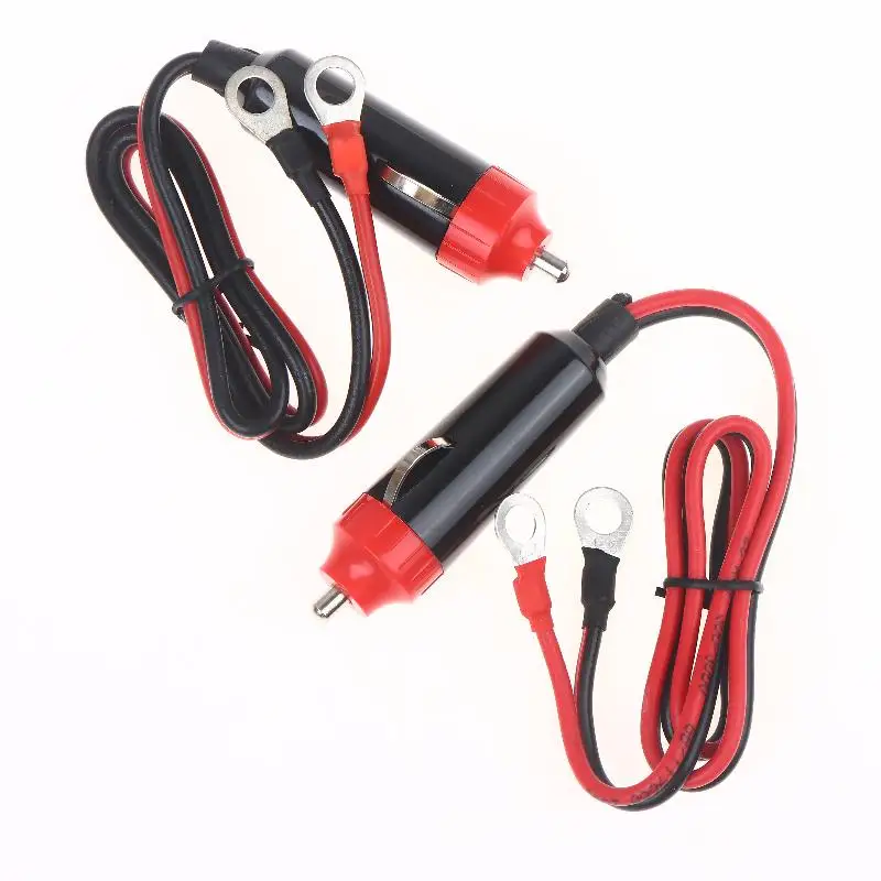 1/2/3Pcs Car Power Supply Inverter Wire 50cm Car Cigarette Plug Cable Socket With Battery Eyelet Terminal Connector - view 3