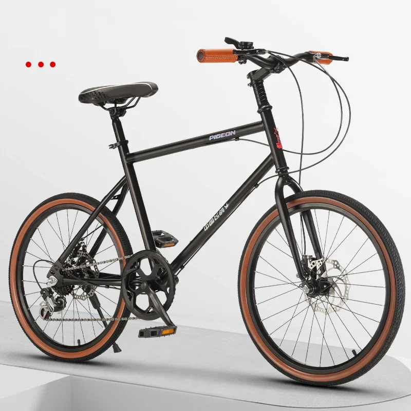 20 "/22" للجنسين الطريق الدراجة منحني المقود المزدوج مكبح قرصي الإطار الصلب متغير السرعة سباق الدراجات للبالغين المراهقين الشباب