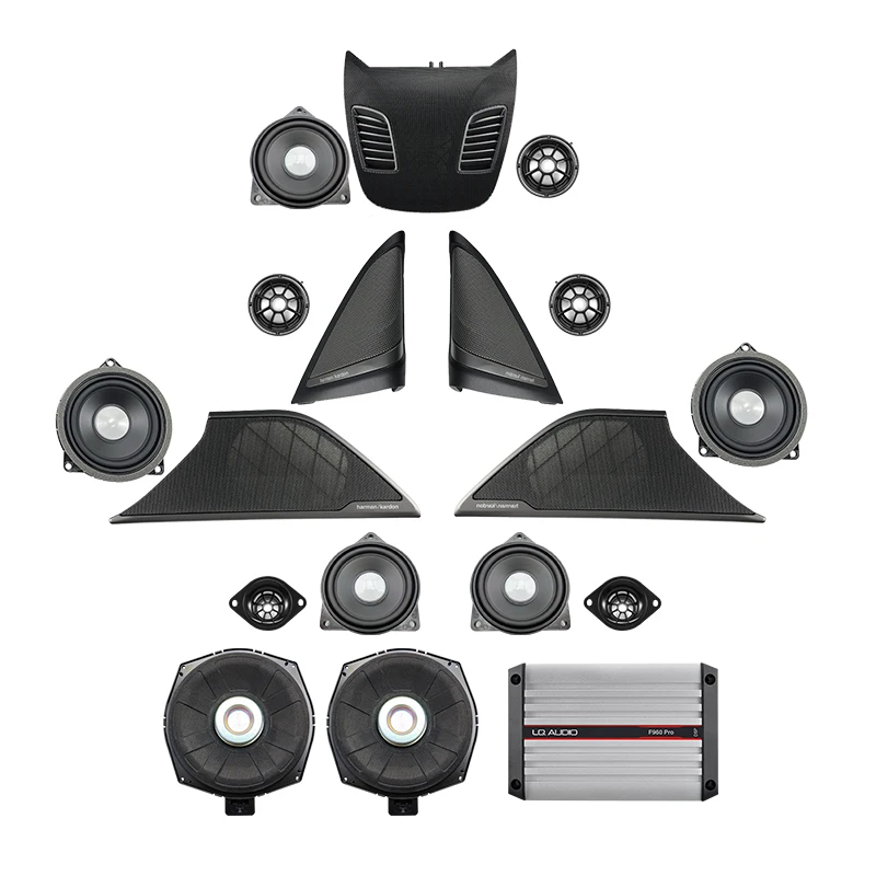 Car Front and Rear Tweeter Midrange Speaker Cover For BMW G30 G38 5 Series DSP Stereo Audio Horn Original Upgrade Kit