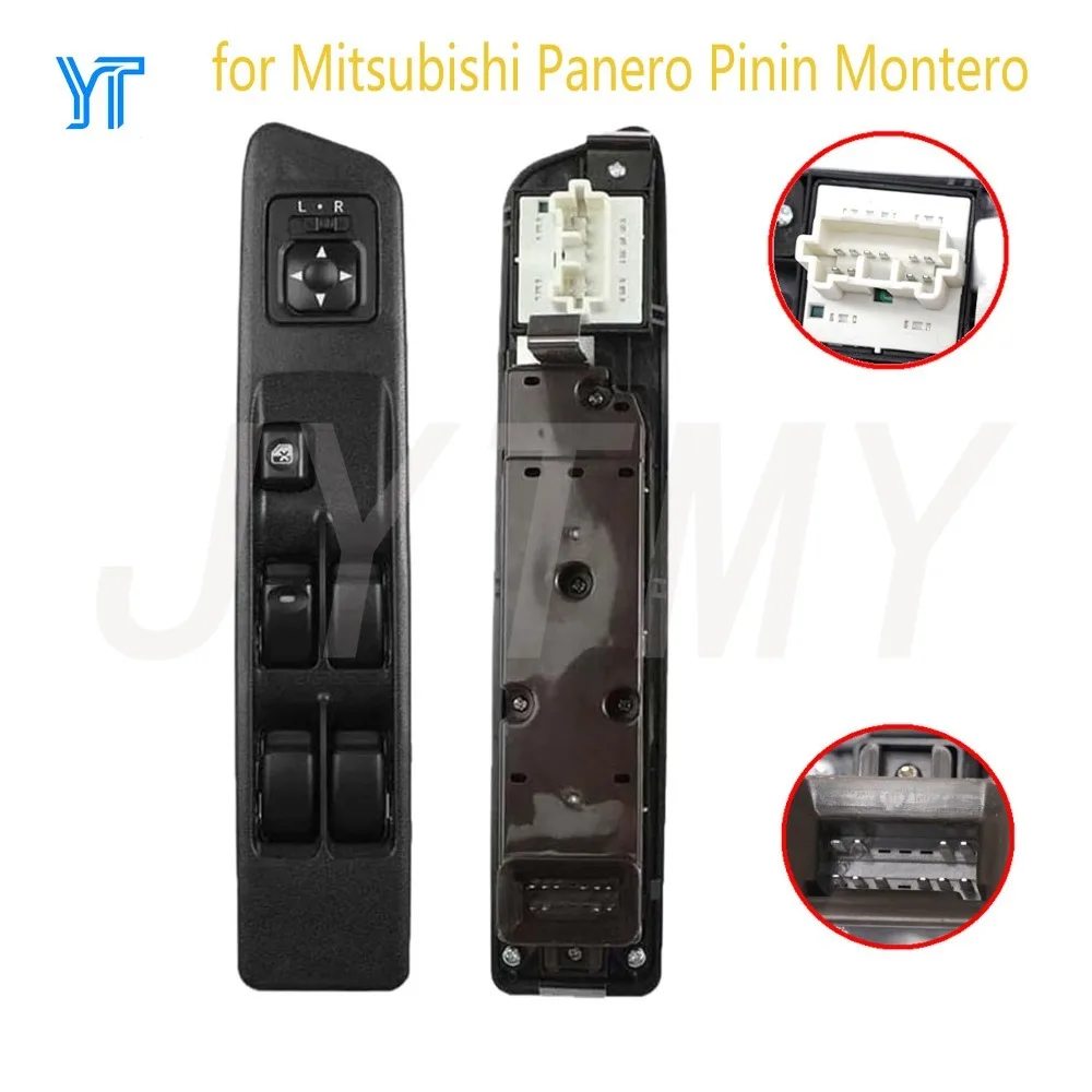 For Mitsubishi Pajero Pinin Montero  H77W 4G93 Front Left Electric Power Window Switch Lifter Button MR601856 Car Accessories