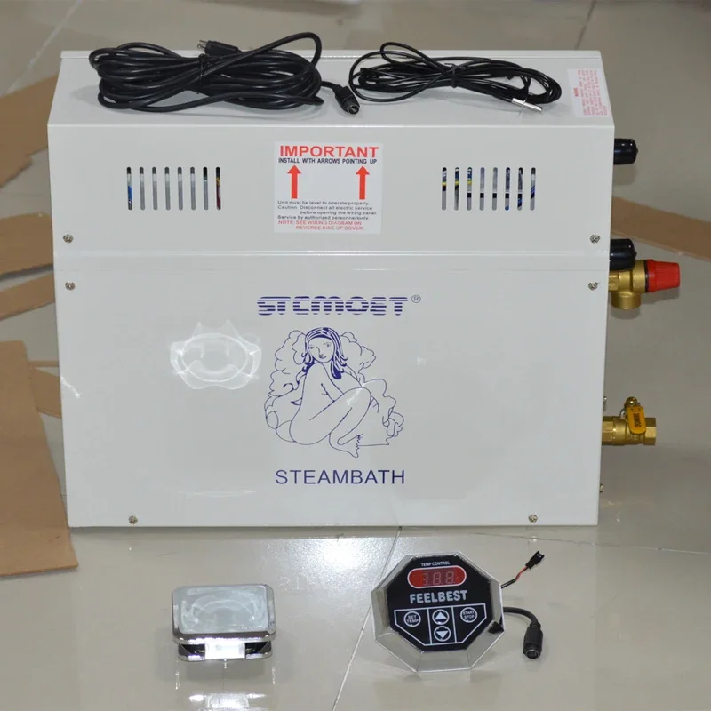 ST-30 4.5KW Steam Generator Sauna Steam Machine Home Dry Streaming Furnace Wet Digital Controller Steamer 1PC