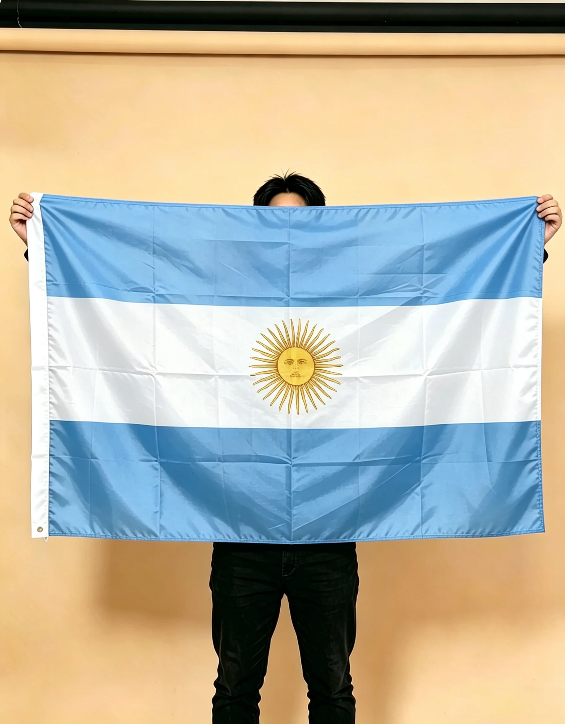 Argentina Hanging Flag 90×150cm Polyester Banner Weather Resistant For Sports Match Festival Home Outdoor Wall Decor