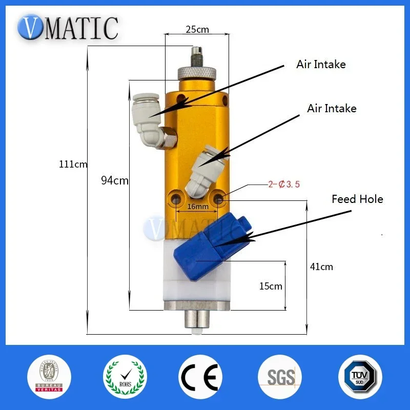 Free Shipping High Precision Pneumatic Double Action Suck Back Sealant Control Diaphragm Adhesive Glue Valve