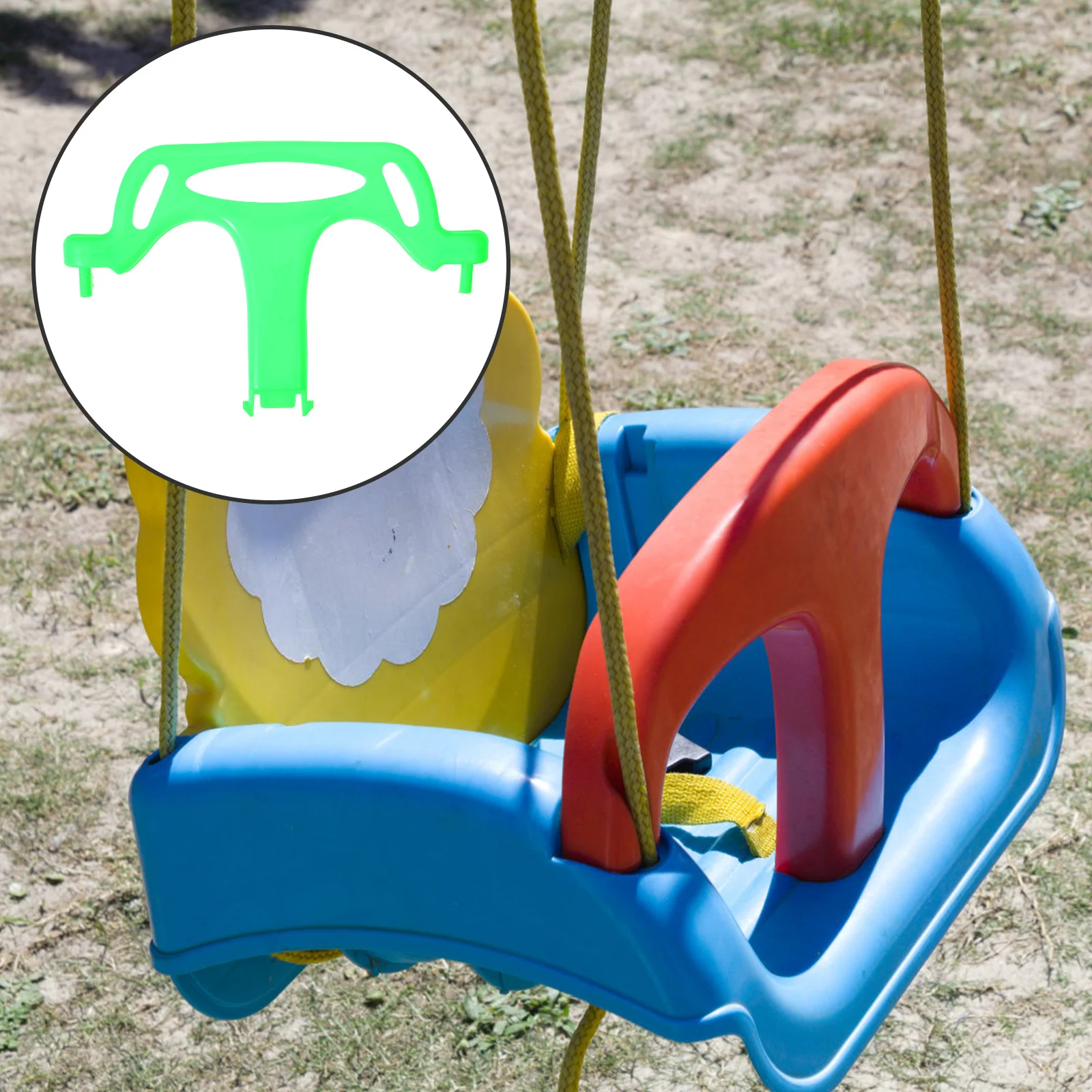 

Toddler Swing Front T Bar Guard Replacement Red Durable Plastic Secure Outdoor Indoor Baby Swing Safety Handle Attachment