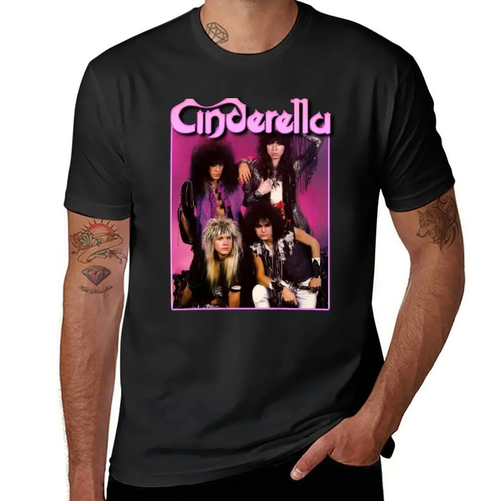 CINDERELLA BAND T-Shirt blacks kawaii clothes t shirt for men